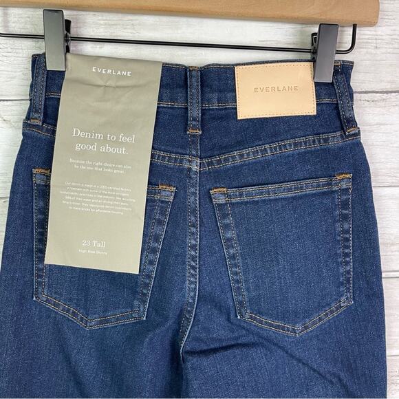 Everlane Authentic Stretch High Rise Skinny Jeans Size 23 Tall - Picture 5 of 5